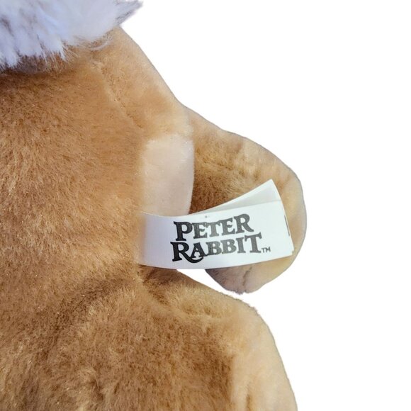 Peter Rabbit Plush Toy 16" Beige Bunny W/ Red Jacket Black Scarf Polyester Kids - Picture 3 of 4